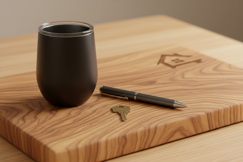 Which custom branded products yield the highest referral ROI, stay in a homebuyer's house the longest, and protect a real estate brokerage or agent's marketing budget?