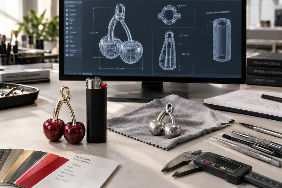 Custom Zinc Alloy Bag Charms: From 3D CAD and Prototype to Small-Batch Production