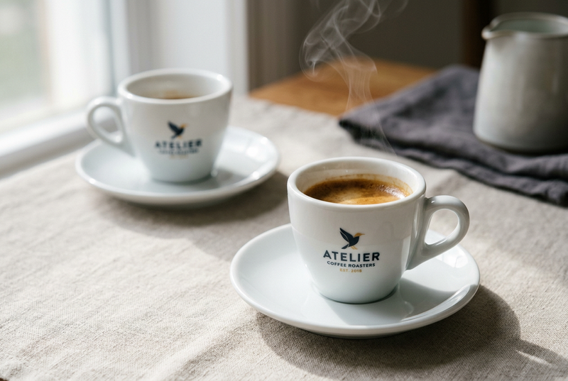 Custom White Porcelain Espresso Cups and Saucers: A Guide to Sizes, Logo Printing, and Bulk Orders