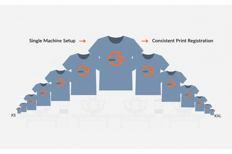Custom Apparel Sourcing: Multi-Size Order Breakdown