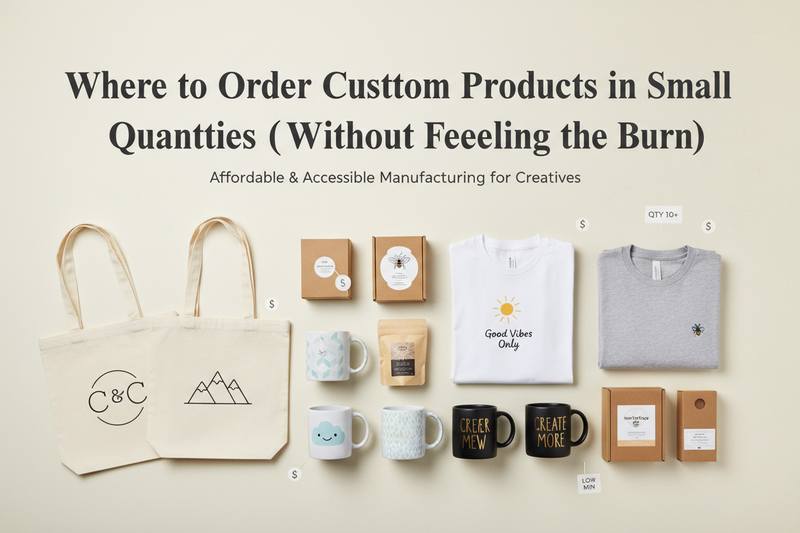 Where to Order Custom Products in Small Quantities (Without Feeling the Burn)