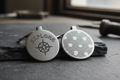 Sourcing Custom Brushed Metal Die-Cast Keychains with Scannable QR Codes