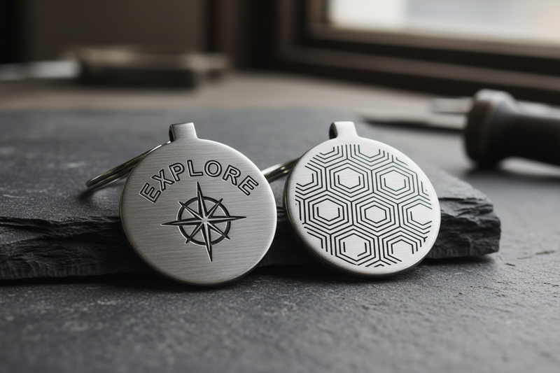 Sourcing Custom Brushed Metal Die-Cast Keychains with Scannable QR Codes