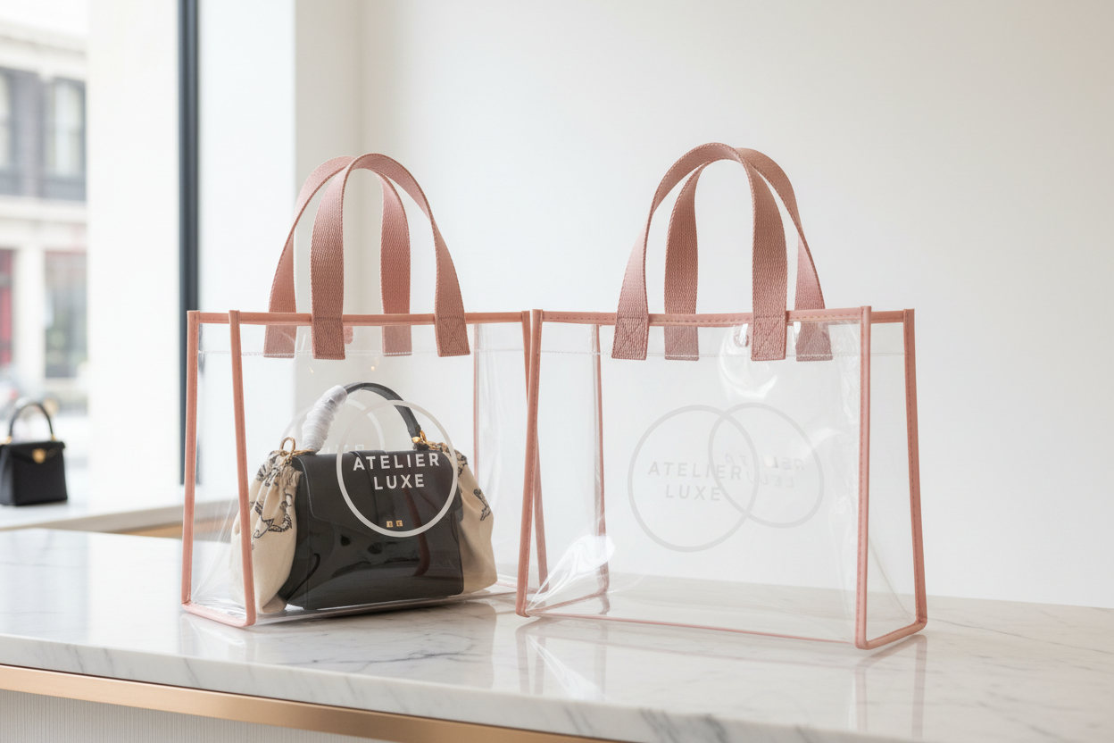 What Really Matters When Ordering Custom Clear PVC Tote Bags for a Luxury Retail Store