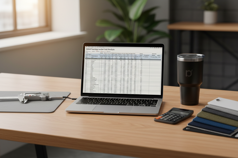 How do procurement and inventory leads accurately calculate true gross and net margins on custom products by accounting for unbundled landed costs, setup fees, warehouse holding overhead, and defect reserves across the entire product lifecycle?