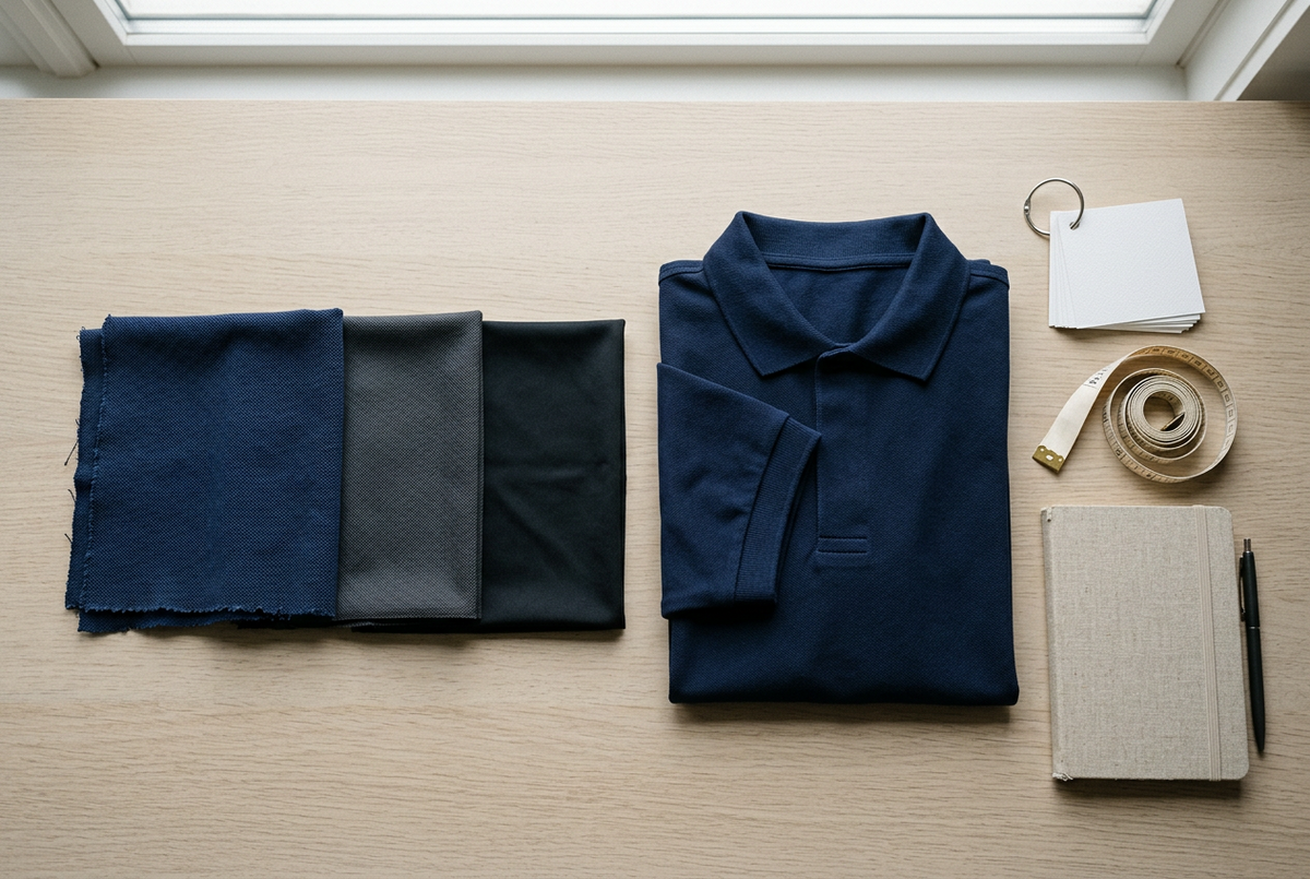 Choosing a fabric for custom polo shirts gets easier once you stop asking “which one is best?” and start asking “what does this shirt have to do?”