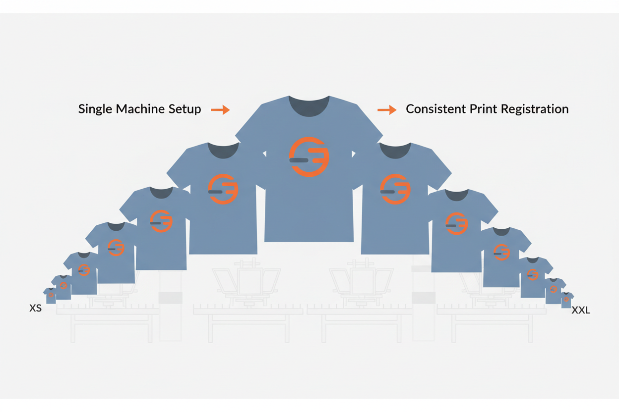 Custom Apparel Sourcing: Multi-Size Order Breakdown