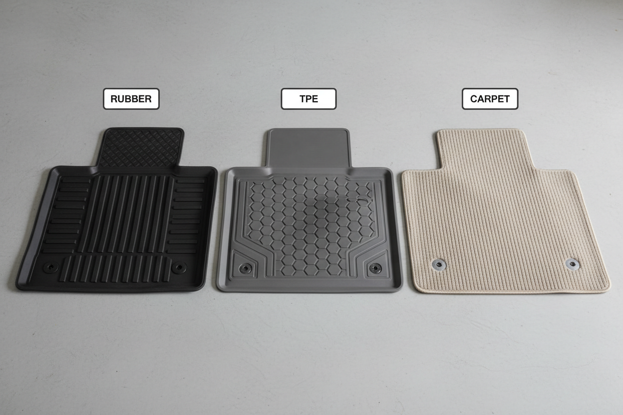 Rubber vs TPE vs Carpet Mats: How to Choose the Best All‑Weather Floor Liners