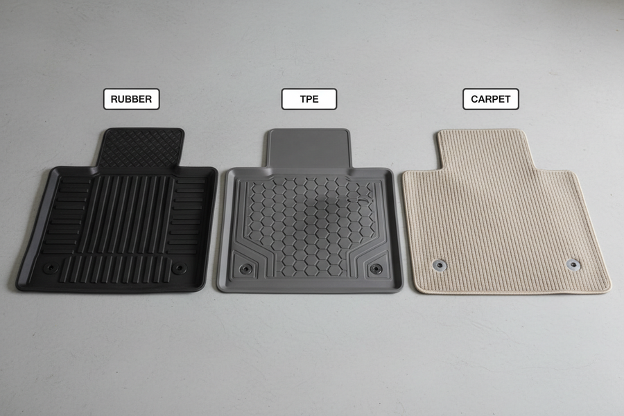 Rubber vs TPE vs Carpet Mats: How to Choose the Best All‑Weather Floor Liners