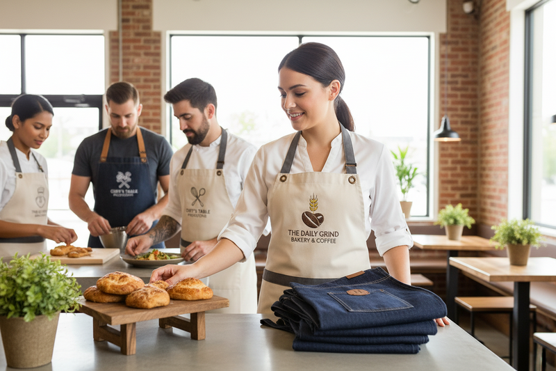 Custom Aprons for Restaurants, Cafes & Corporate Branding – How Can Personalized Aprons Elevate Your Brand?