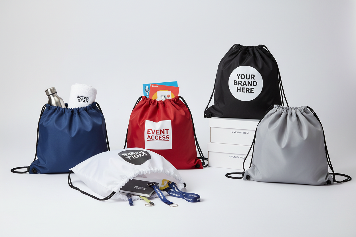 CustomApparel-Bags & Travel-Custom Drawstring Bags – SupplyBatch