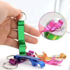 Custom Laser logo Cheaper Customized Mini Portable Pocket Metal Bar Tools Bottle Opener Key Ring Keychain Beer Bottle Opener