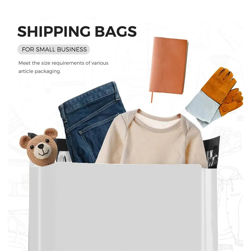 Custom Logo Compostable Mailing Bags | 4.72mil Poly Mailers | Bulk Custom Shipping Supplies