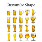 Custom Hand Blown Crystal Beer Mugs Wholesale | Logo Pint Glasses 48 MOQ