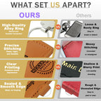 Custom Laser Engraved Leather Keychains | MOQ 50 pcs