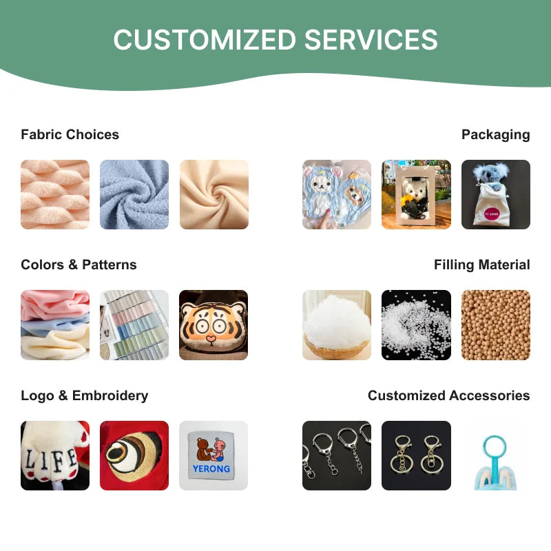 Custom Plush Toys with Logo – 2-Piece Sample, EN71/ASTM Certified