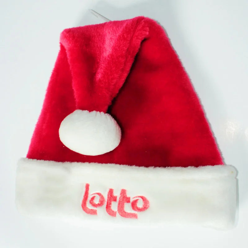 Custom Santa Hats 50 pcs | Embroidered Logo