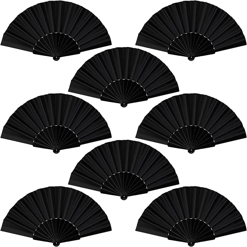 Hot Sale Custom logo Folding Hand Fans 13 Inch Large Folding Bamboo Hand Fan for Wedding