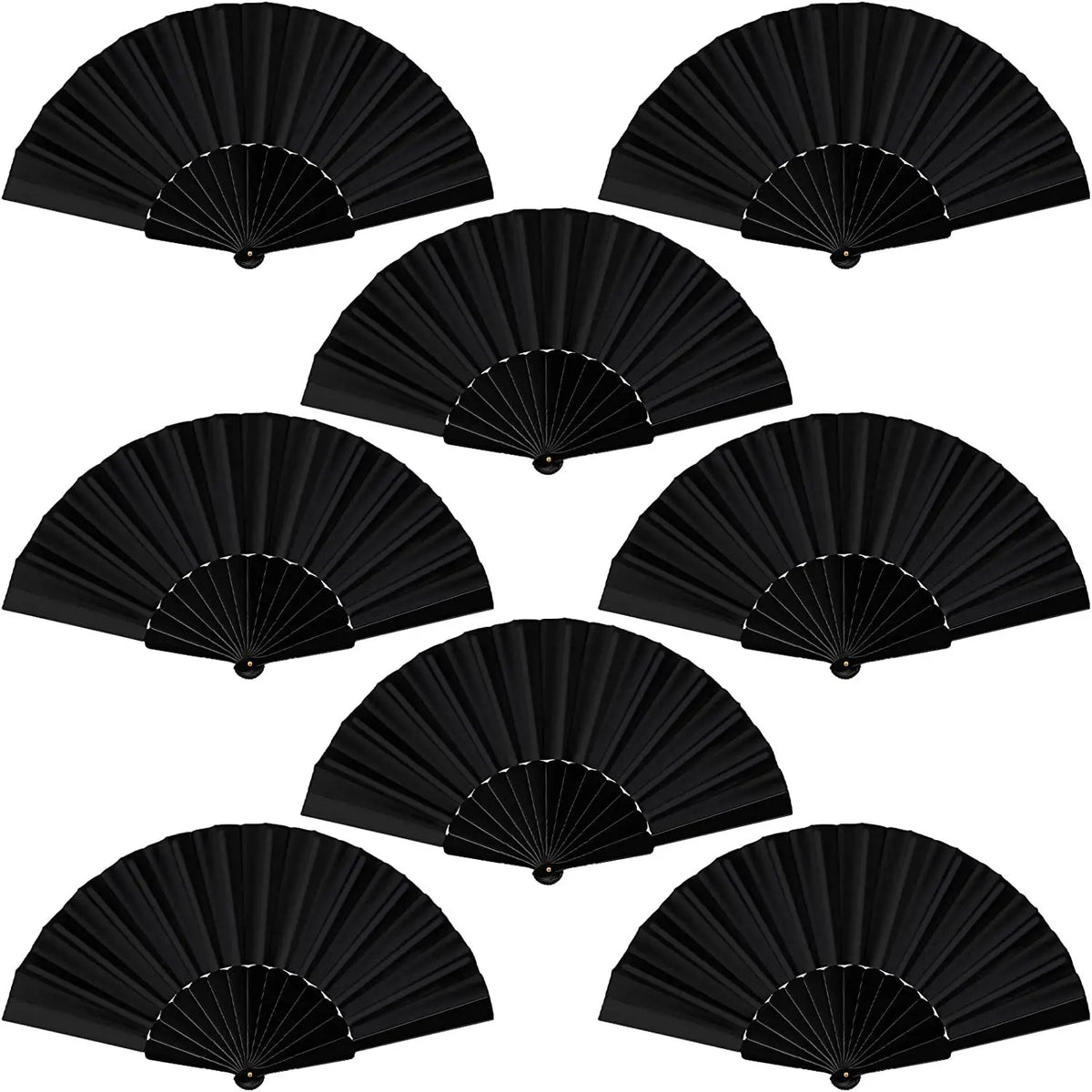 Hot Sale Custom logo Folding Hand Fans 13 Inch Large Folding Bamboo Hand Fan for Wedding
