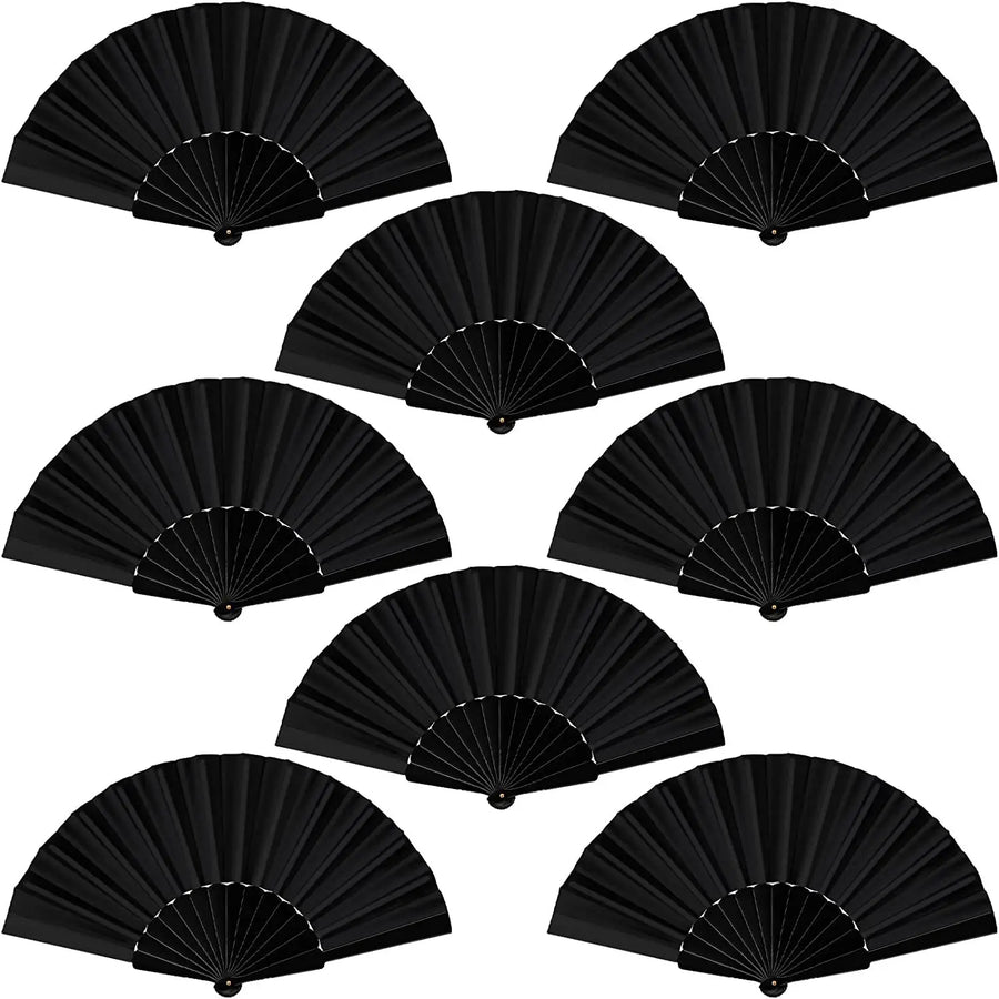 Hot Sale Custom logo Folding Hand Fans 13 Inch Large Folding Bamboo Hand Fan for Wedding