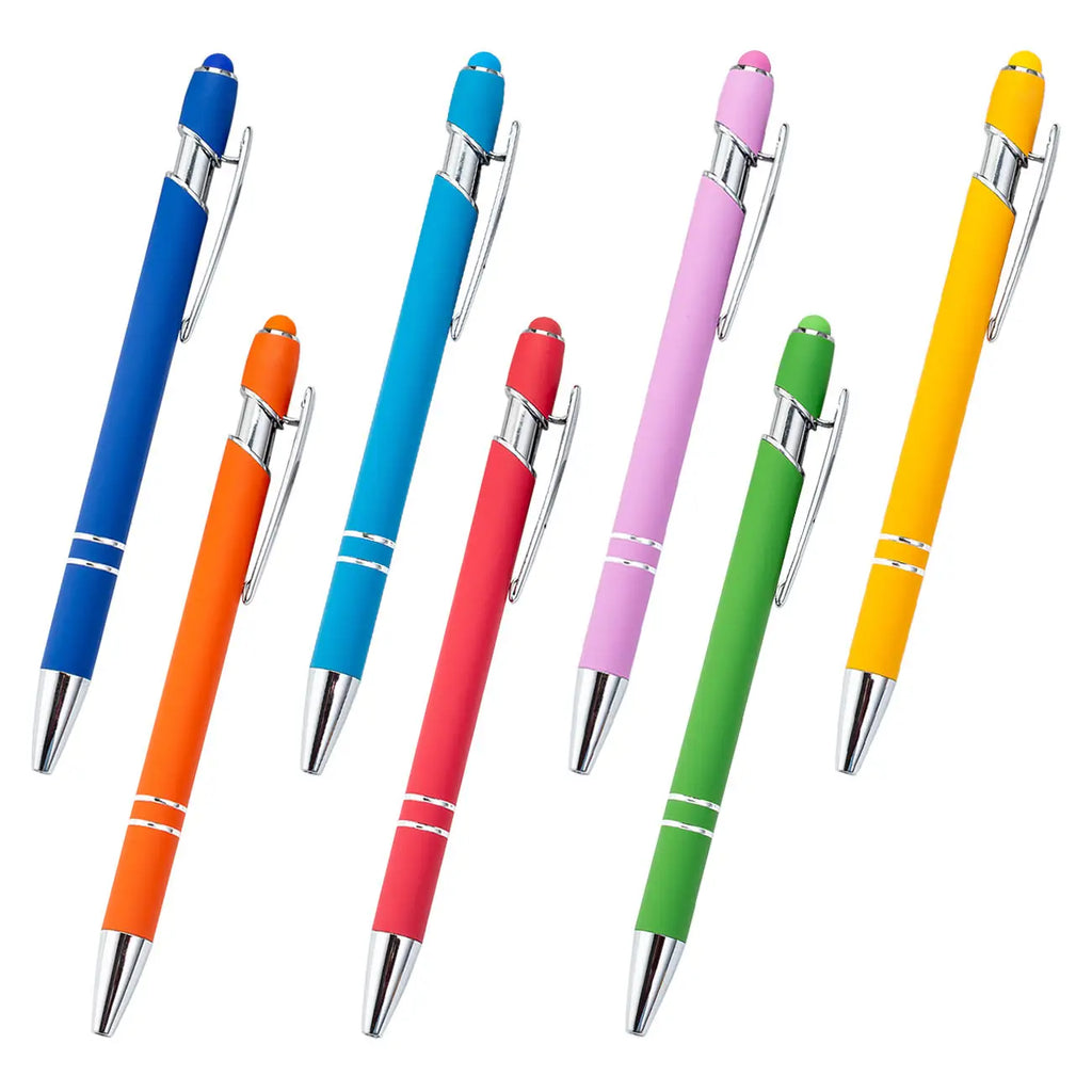 Custom Metal Ballpoint Pens with Logo | 10 MOQ Laser Engraving Stylus