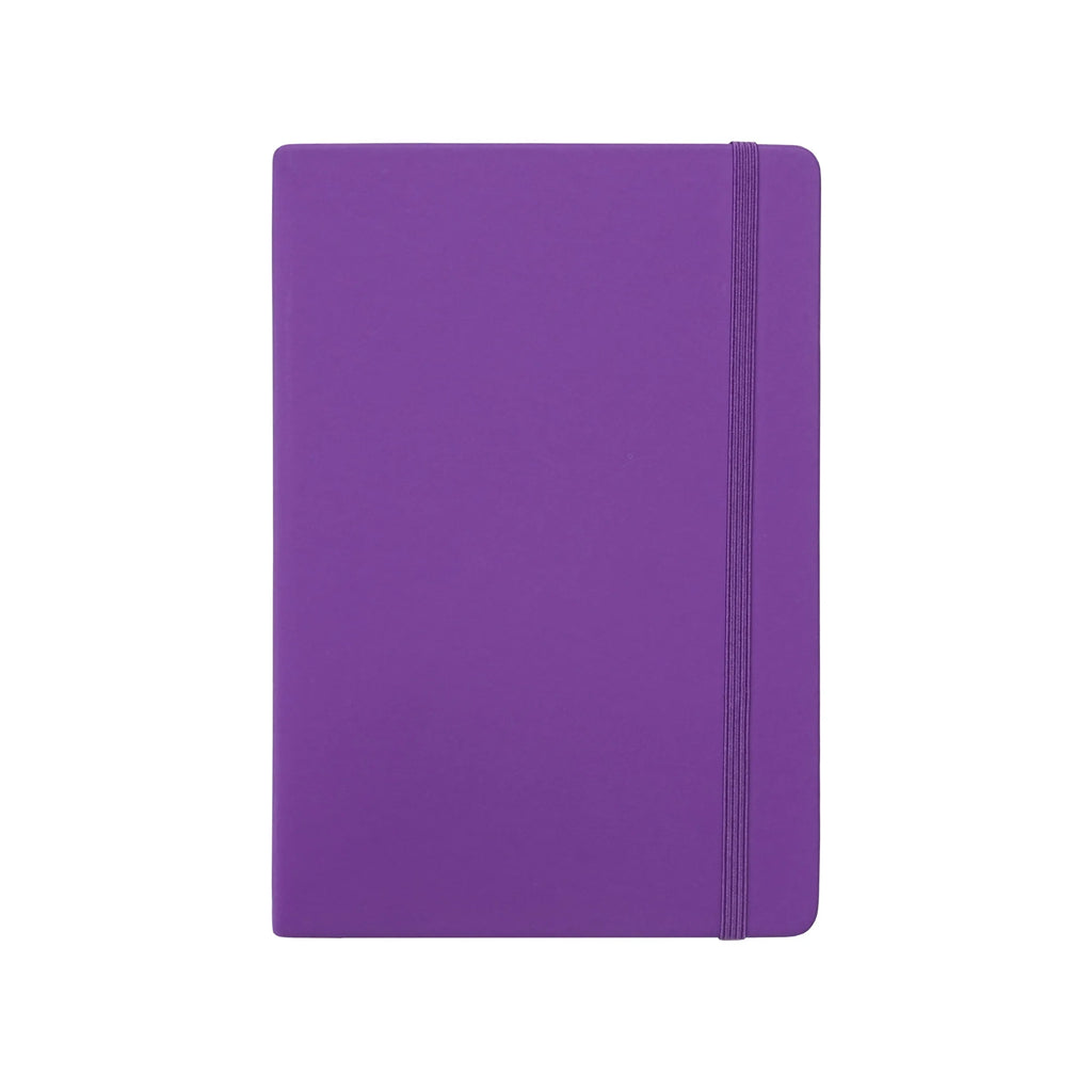 A5 Hardcover PU Leather Notebook with Elastic Band for Daily Writing, Office and Custom Logo