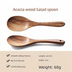 Acacia Wood Utensil Set 12-Piece | Custom Logo | Dishwasher Safe