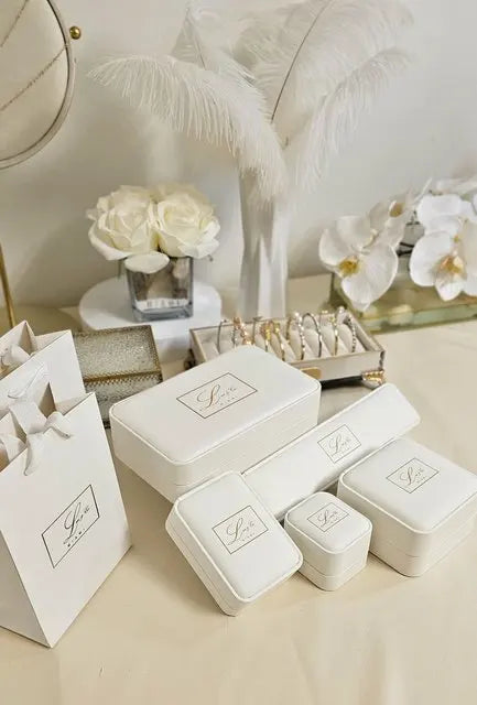 Custom PU Leather Jewelry Box with Hot Stamping | 31-Day Lead Time