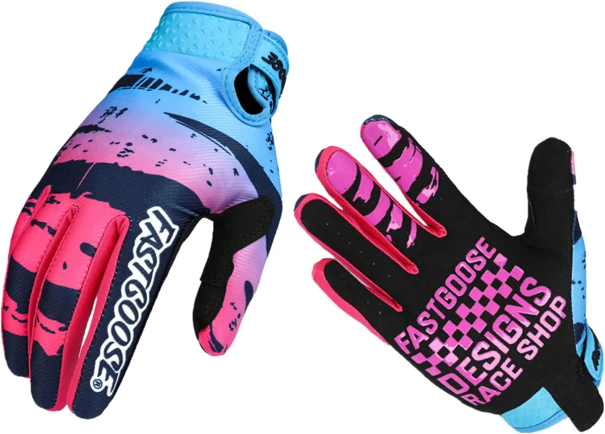 Custom Motorbike Gloves with Logo | Breathable Touchscreen Riding