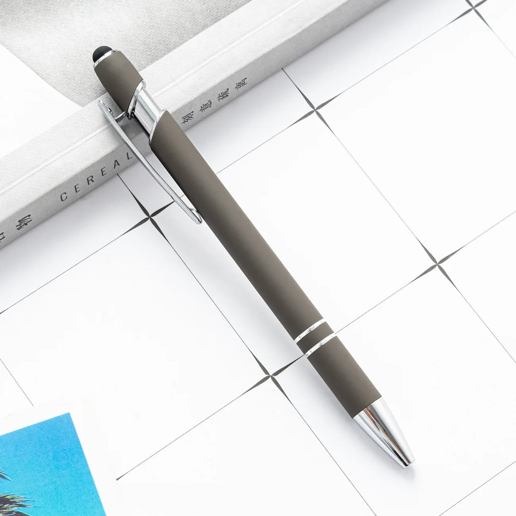 Custom Metal Ballpoint Pens with Logo | 10 MOQ Laser Engraving Stylus