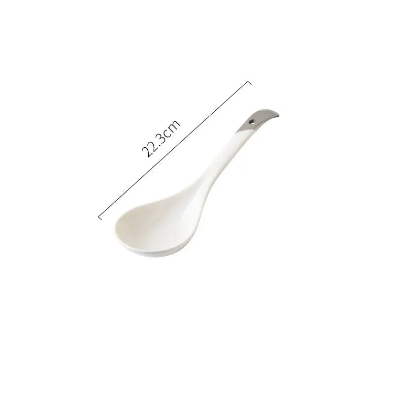 Silver Edge Ceramic Dinnerware Set | 20 MOQ | European Style | Luxury