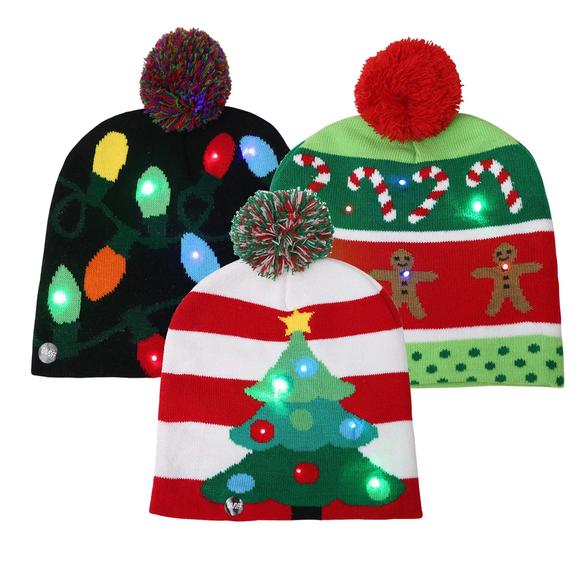 Custom Santa Hats 50 pcs | Embroidered Logo