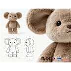 Custom Plush Toys with Logo – 2-Piece Sample, EN71/ASTM Certified