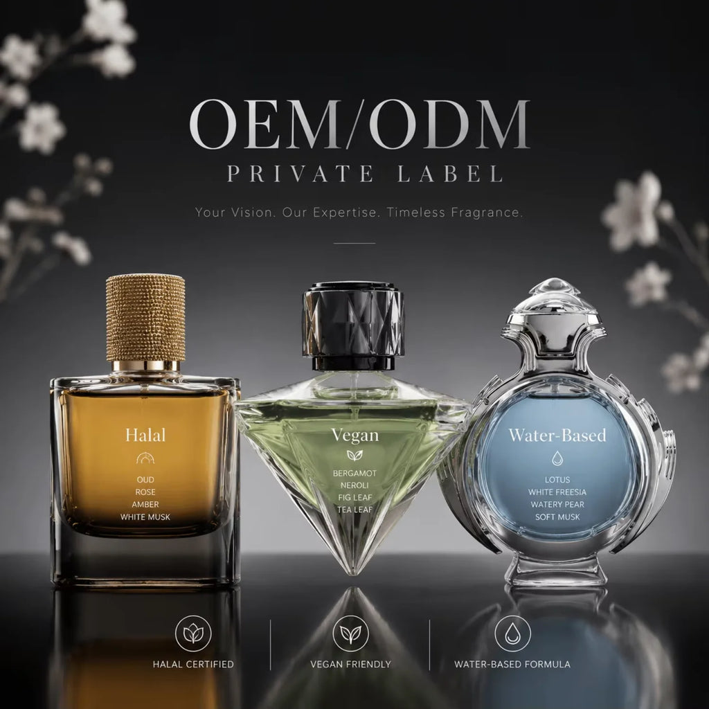 Private Label Vegan Perfume Gift Sets 5,000 MOQ | HALAL BSCI Certified