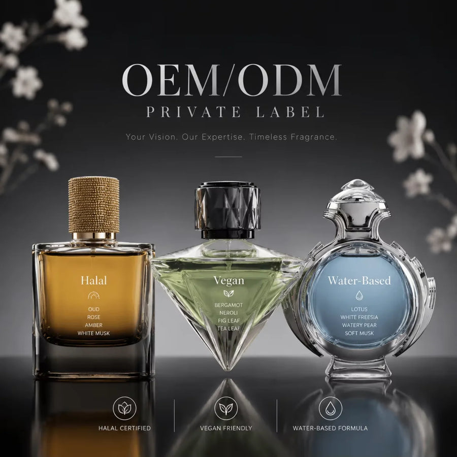 Private Label Vegan Perfume Gift Sets 5,000 MOQ | HALAL BSCI Certified