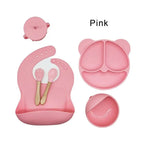 BPA-Free Silicone Suction Plate | 6 Piece Baby Feeding Set