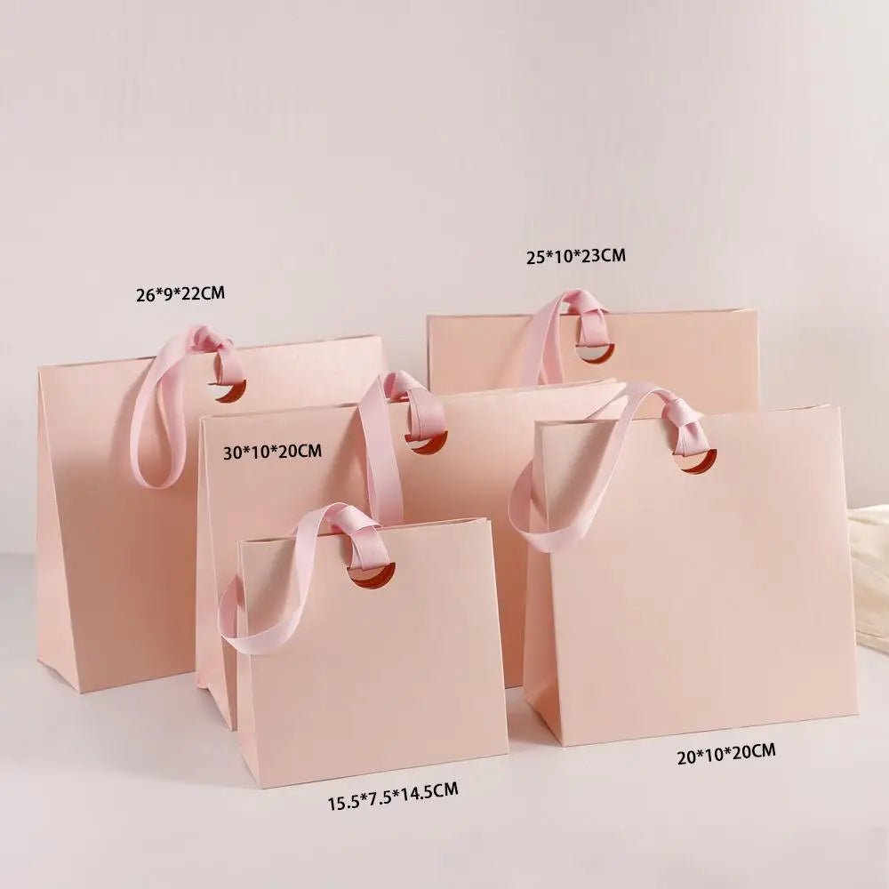 Custom Luxury Paper Bags with Logo | Wholesale Ribbon Handle