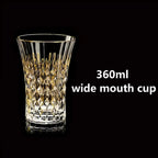 Custom Lead-Free Crystal Glasses: 96 MOQ, 24K Gold Trim | Hand-Blown Vintage Wine Goblet Set