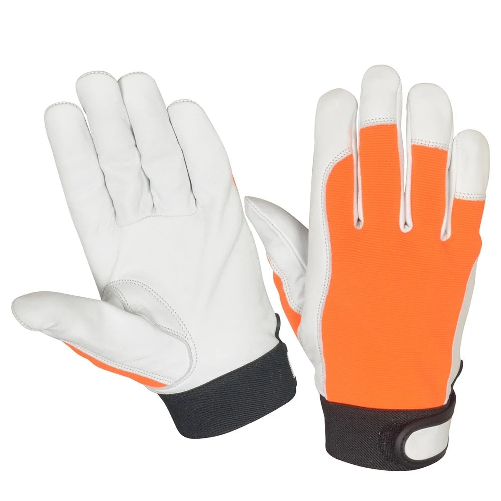 Leather Firefighter Rescue Gloves with Custom Logo | Heat Resistant, 1 MOQ, Sizes S-XXXL
