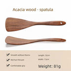 Acacia Wood Utensil Set 12-Piece | Custom Logo | Dishwasher Safe