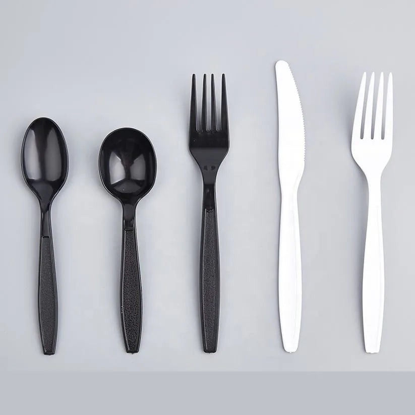 Custom Disposable Black Cutlery Set | 100,000 MOQ | 5-Day Lead Time
