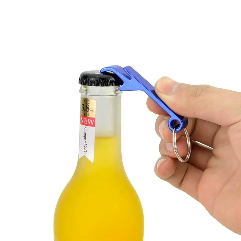 Custom Bottle Opener Keychain with Laser Logo | MOQ 100
