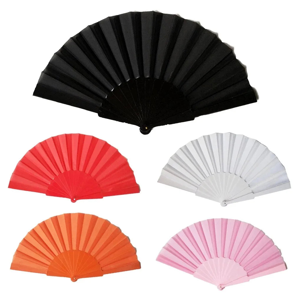 Hot Sale Custom logo Folding Hand Fans 13 Inch Large Folding Bamboo Hand Fan for Wedding