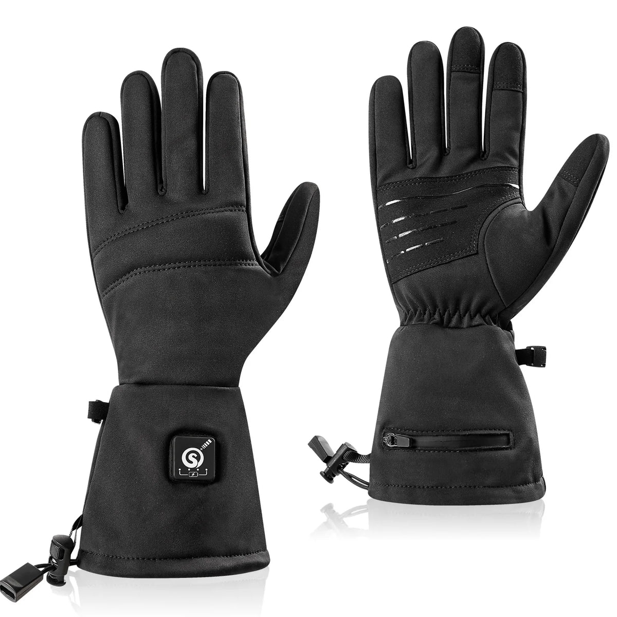 Custom Heated Cycling Gloves with Logo | Rechargeable Battery Warm