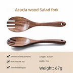 Acacia Wood Utensil Set 12-Piece | Custom Logo | Dishwasher Safe