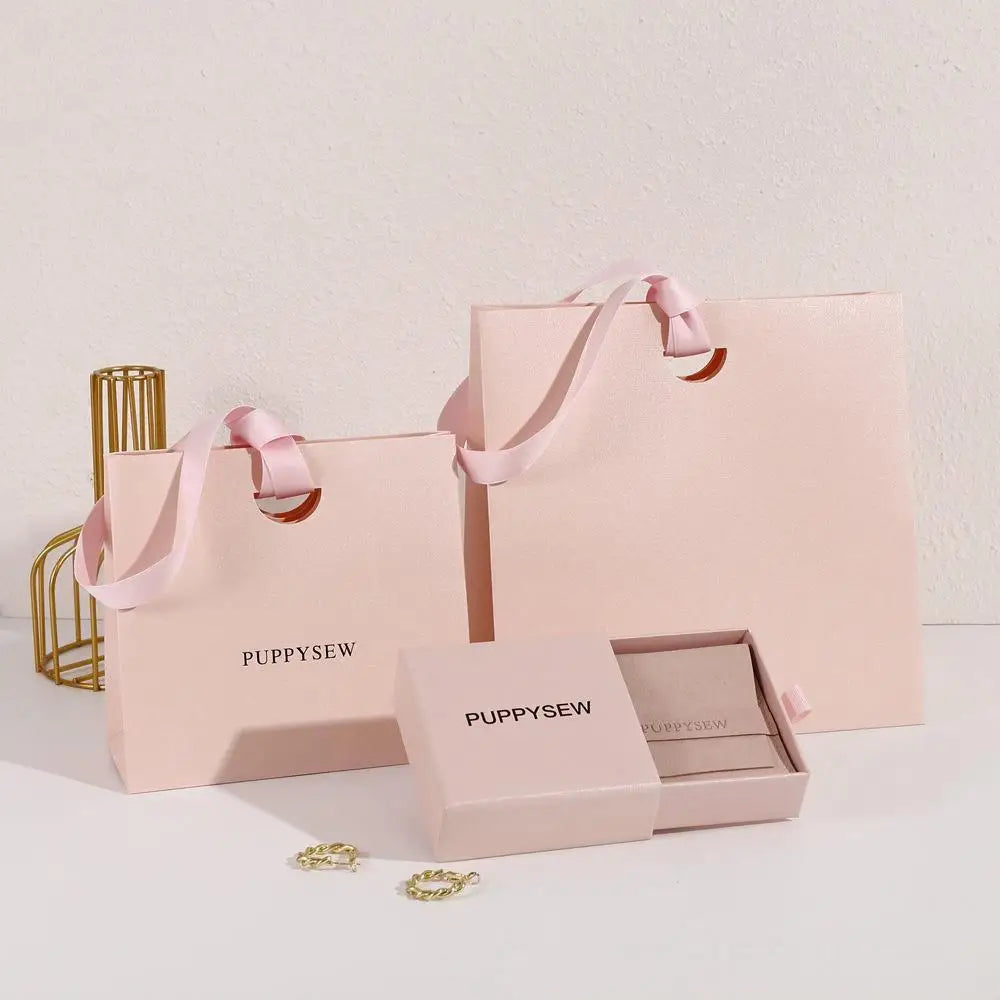 Custom Luxury Paper Bags with Logo | Wholesale Ribbon Handle