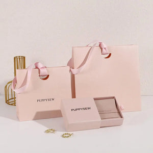 Custom Luxury Paper Bags with Logo | Wholesale Ribbon Handle