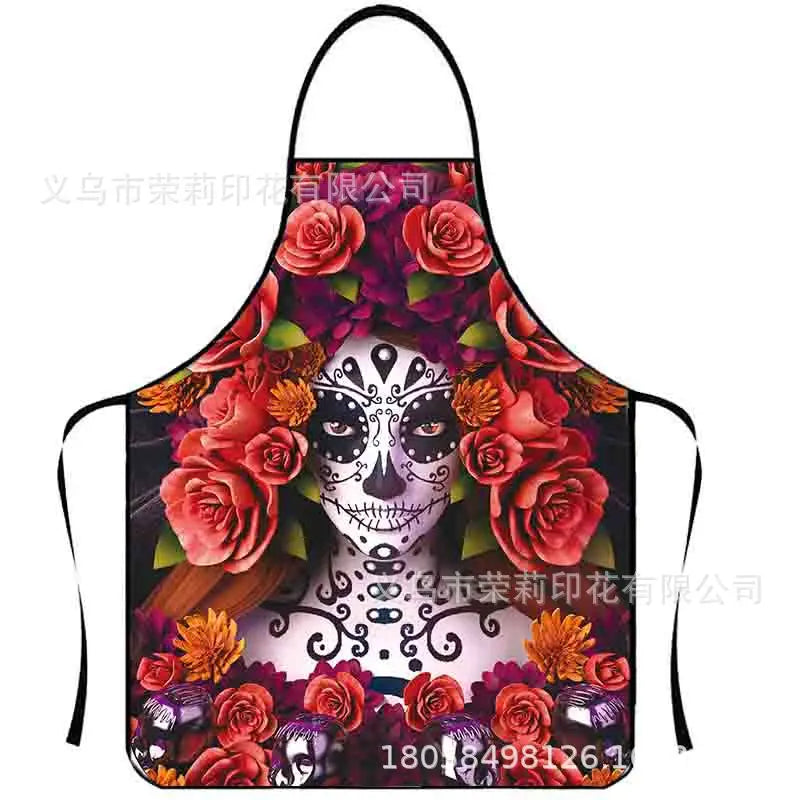 Waterproof Polyester Apron | 3D Printed Cartoon Barbecue Apron