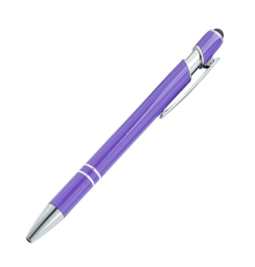 Custom Metal Stylus Pen with Logo | 2-in-1 Ballpoint MOQ 100
