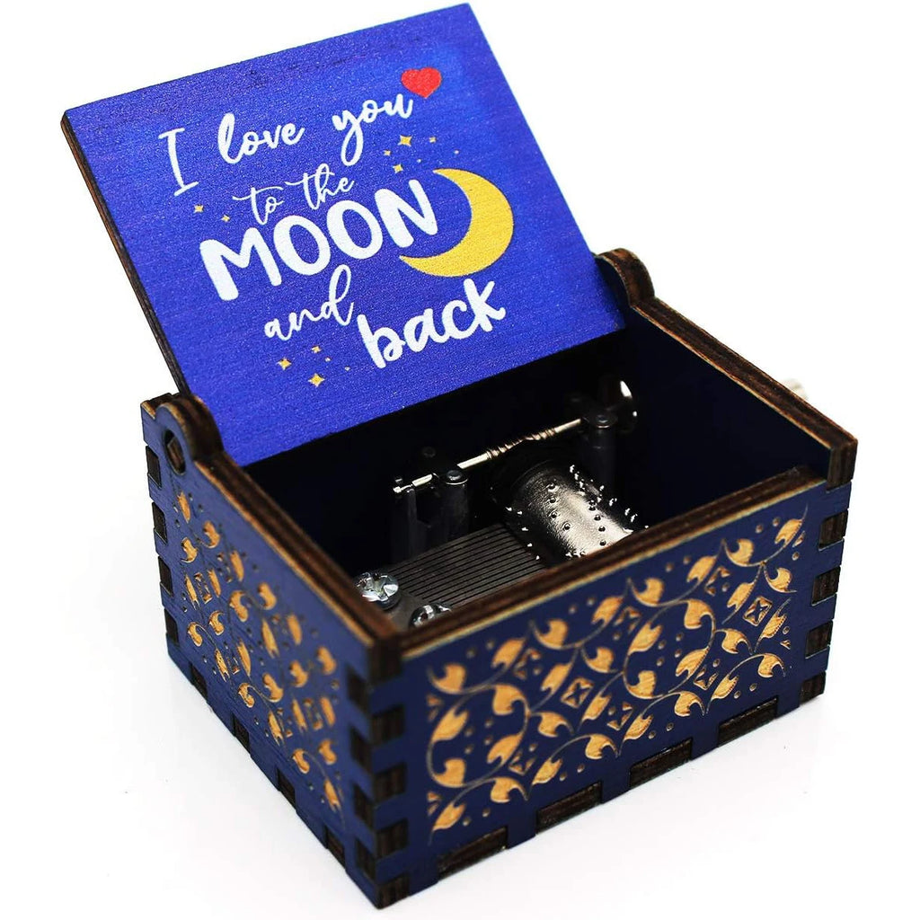 Custom Wooden Music Boxes with Logo | Hand Cranked MOQ 5